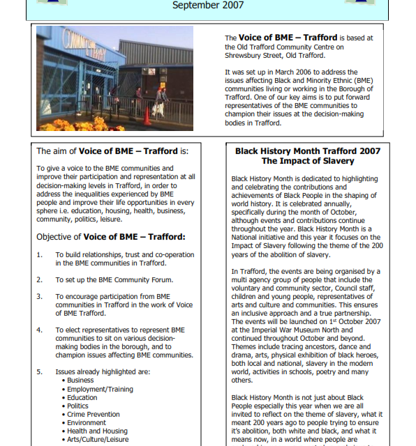 Newsletter 4 – Sept 2007